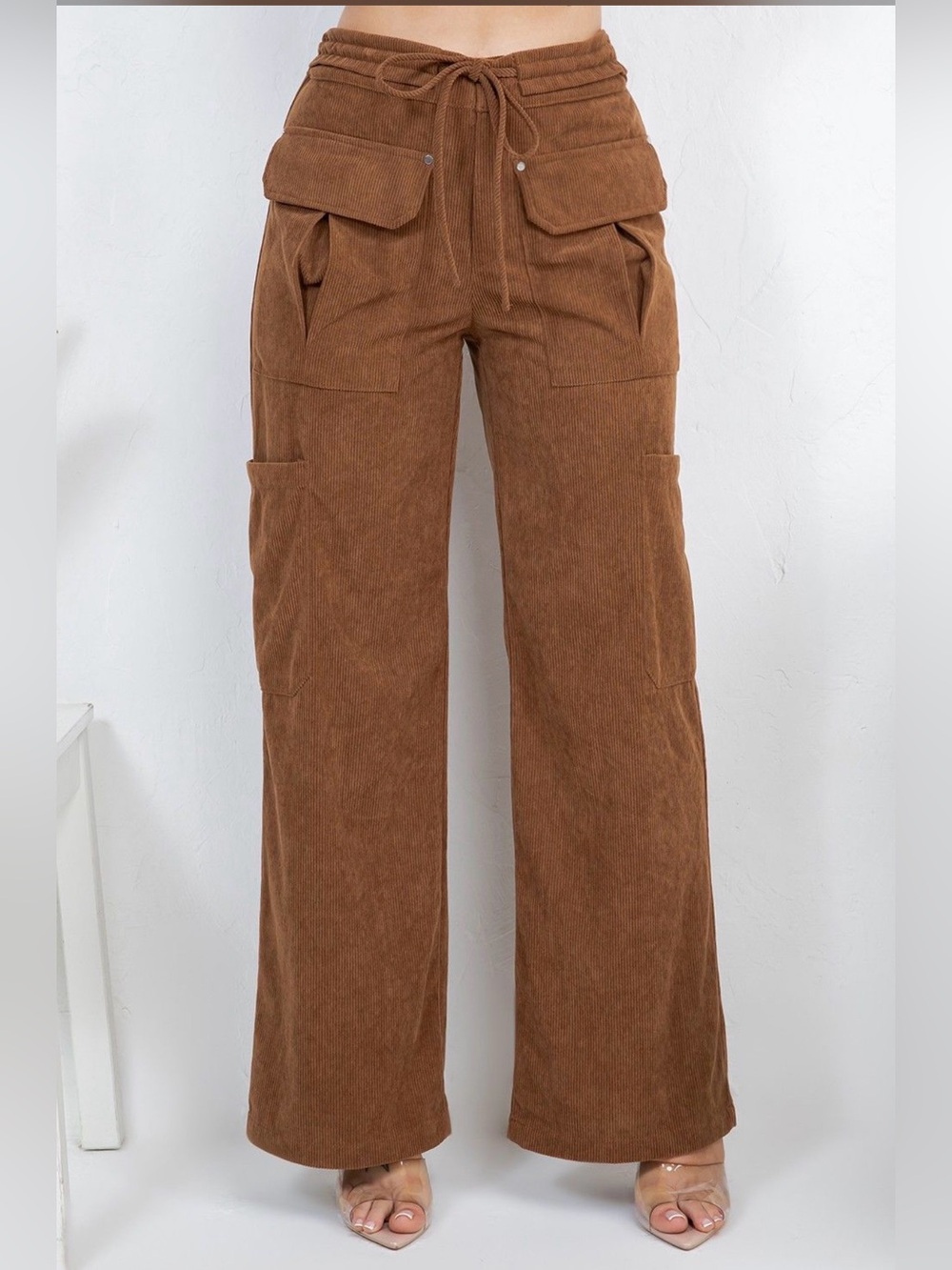 Corduroy Cargo Pants - size L